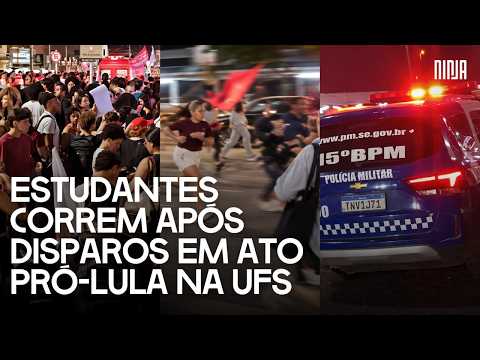 🚨Bolsonarista police officer fires shots at pro-Lula rally at UFS, causing panic among students🚨