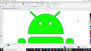 Como crear el logo de Android en Corel