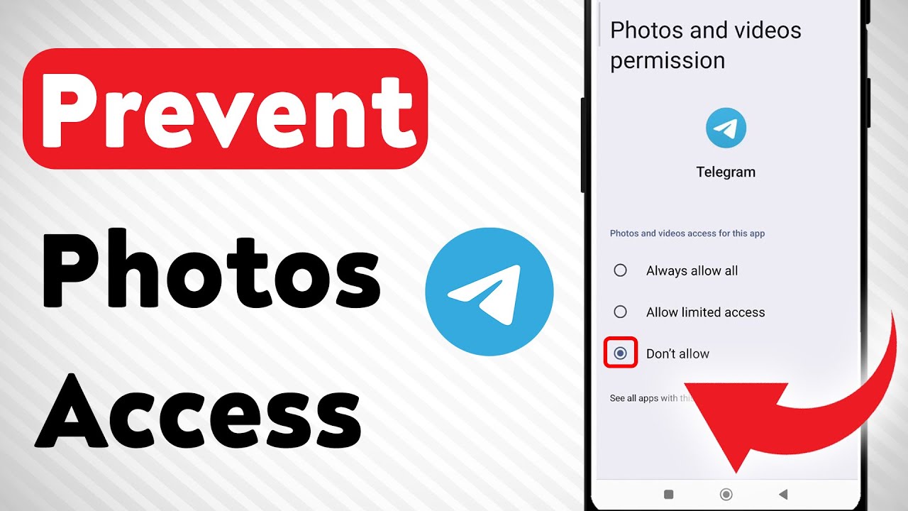 Как запретить доступ к фотографиям в Telegram (обновлено)