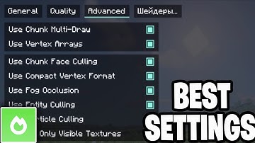 BEST Sodium Settings For Minecraft 1.21!