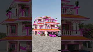 Modern Village House 🏘️ Design #elevation #house #home #housedesign #trendingvideo #shorts #reel