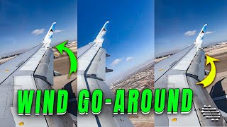 Plane Makes Go-Around Due to High Winds