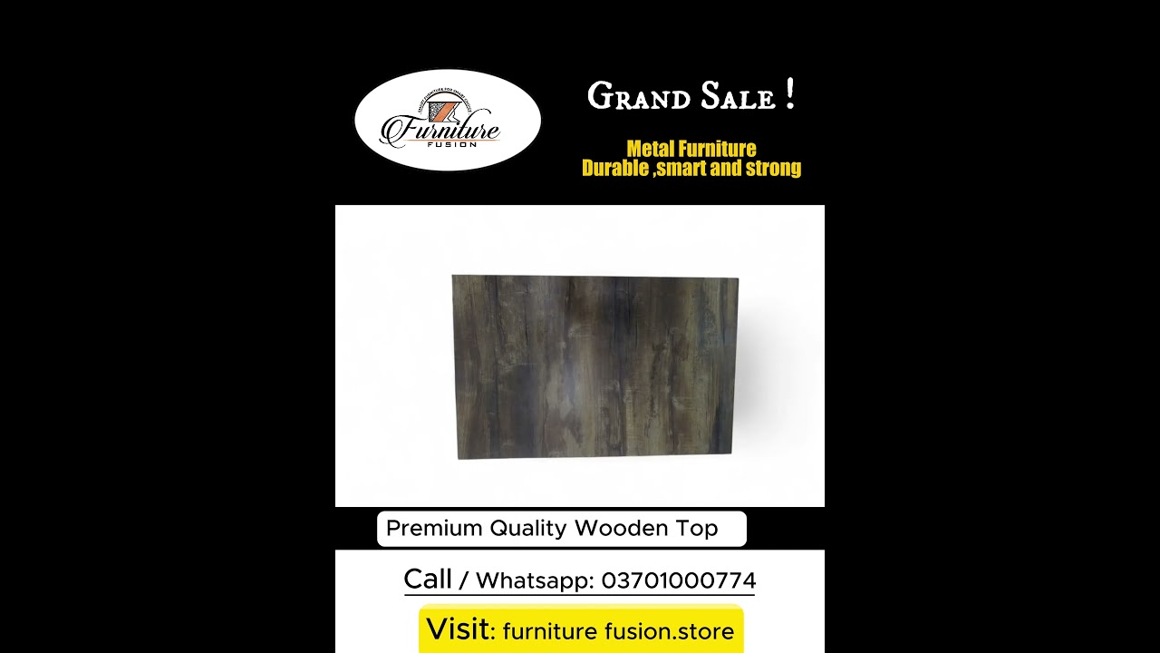 Metal Grid Laser Art Office Table |