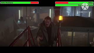 Die Hard 2 (1990) Baggage Fight with healthbars