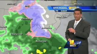 Mostly sunny, breezy conditions Wednesday afternoon