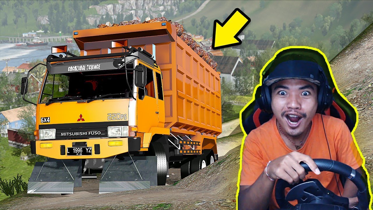 DUMP TRUCK FUSO MUAT SAWIT FULL NANJAK - ETS2