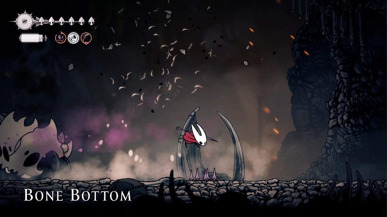 Hollow Knight: Silksong - Skull King at Bone Bottom, just Tools (Tacks, Curveclaw, Pollip Pouch)