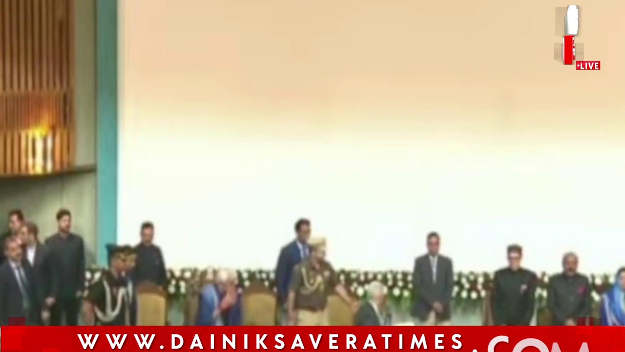 Omar Abdullah Swearing In Ceremony Srinagar # LIVE