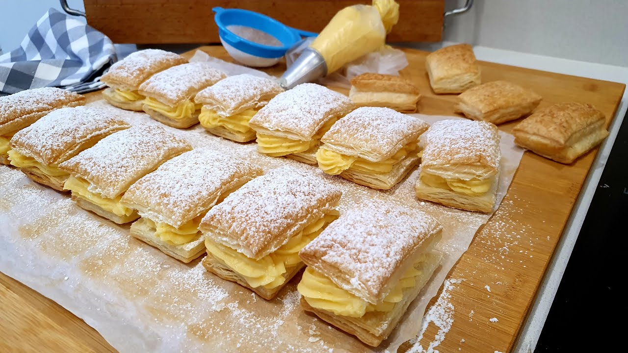 MIGUELITOS DE LA RODA (ALBACETE) con crema pastelera en 20 minutos