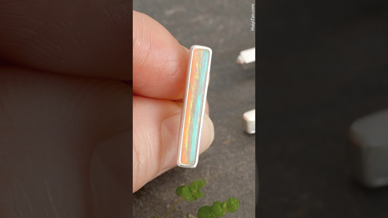 Australian Solid Opal Cufflinks. 