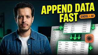 How To Append Data in Excel Using Claude AI (Combine Tables Automatically)