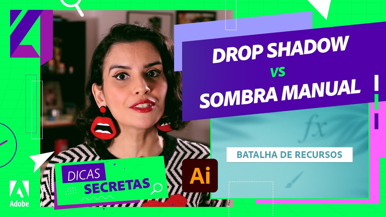 DROP SHADOW X SOMBRA MANUAL NO ILLUSTRATOR | DICAS SECRETAS | ADOBE ...