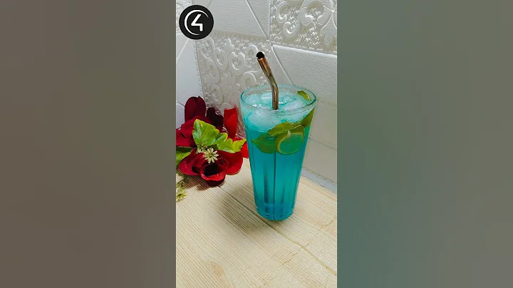 "✨ The Easiest Blue Lagoon Mocktail Recipe You'll EVER Try! 🌊🍹"#mojitorecipe#summerspecialrecipe#yum