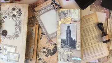 Craft with Me - Using My Free Background Papers #4 - Making Ephemera & Folder