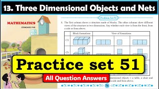 Famous Problem set 51 | Three Dimensional Objects and Nets | Chapter 13 | 5th standard | Maths | SSC Board Wealth