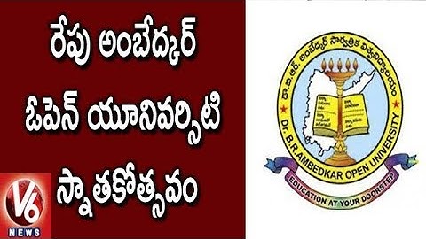 Governor Narsimhan Will Attend For Ambedkar Open University Convocation Going To Held Tomorrow | V6