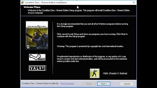 Counter Strike : Condition Zero - Xtreme Edition | Installation Sound Theme Song