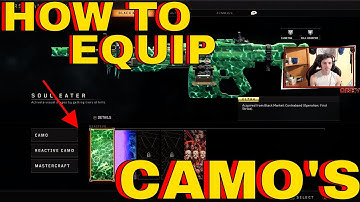 HOW TO EQUIP REACTIVE AND MASTER CRAFT CAMO