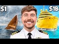 $1 vs $1,000,000,000 Yacht
