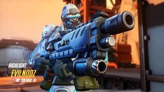soldier 76   spawn camp tripple kill