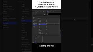 How to Customize Shortcuts in HitFilm