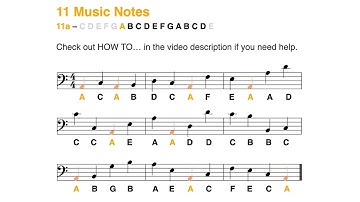 F clef (bass clef): Learn to read the A note in less than 2 minutes (11 notes - 2024)