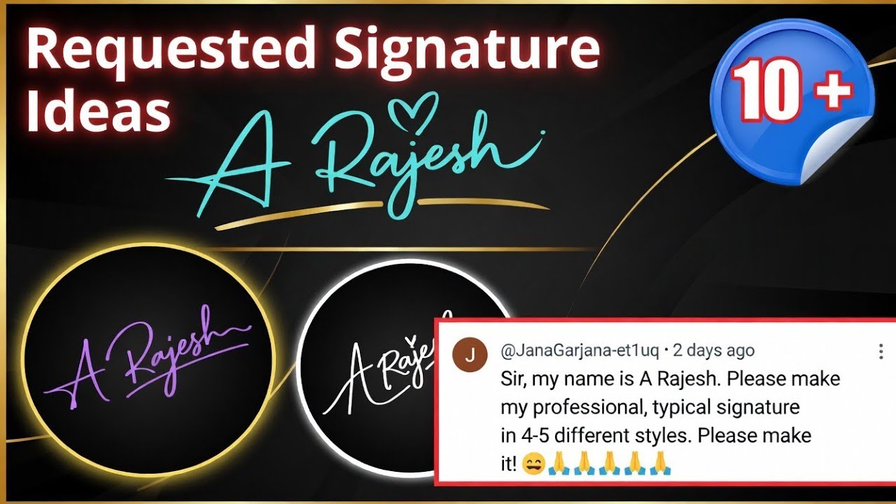 Requested signeture|| signeture ideas new style|| super cool signeture practice👍❤