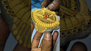 Gold Mangalsutra Pandle Fancy Letters Design#Aakash gold desi#gold #necklace #design #new #reels