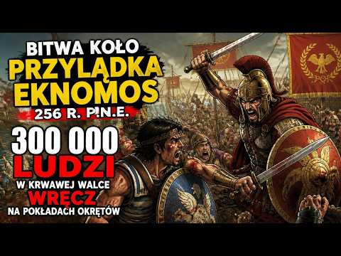 Bitwa koło przylądka Eknomos 256 r. p.n.e.: 300 000 ludzi w krwawej walce wręcz na pokładach ok