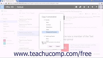 Outlook Web App Tutorial Moving and Copying Messages 2015 Microsoft Training