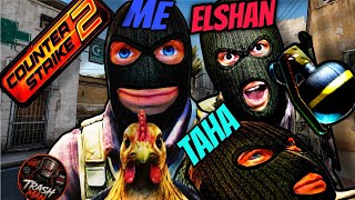 وقتی سه تا معتاد میرن جنگ!!(CS 2).😂🤬