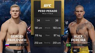 Sergei Pavlovich vs Alex Pereira - Full Fight - UFC 6