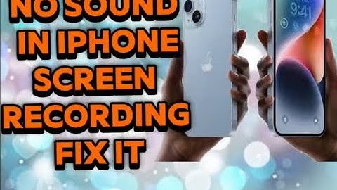 Geen geluid bij iPhone-schermopname; los het op