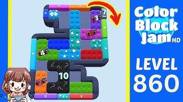 Color Block Jam Level 860 Solution Walkthrough