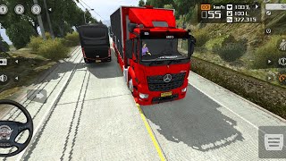Nyetir Truck Mercedes-benz Di Sitinjau Lauik Najak Gak Ya? Bussid mod truck