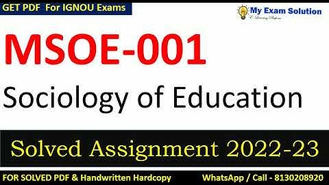 MSOE -001 SOLVED ASSIGNMENT 2022-23 | English Medium  | IGNOU Solved Assignment 2022-23
