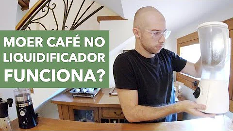 Como moer graos de café no processador?