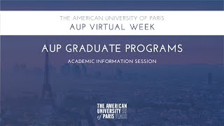 AUP Graduate Programs