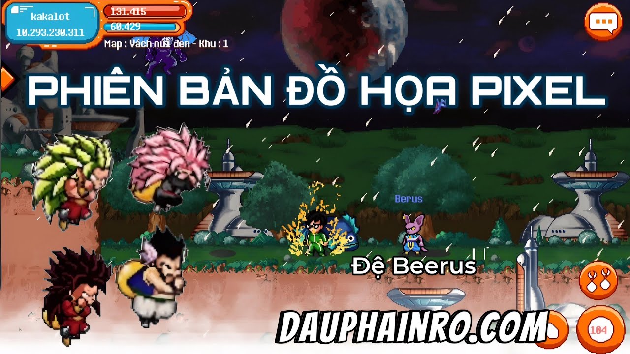 Đâu Phải Ngọc Rồng Online - Tựa game đồ họa pixel, map mới và đệ tử ...