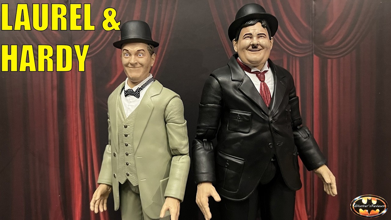 Обзор и сравнение фигурок Лорела и Харди из фильма «Блуждающая планета» с Kickstarter.