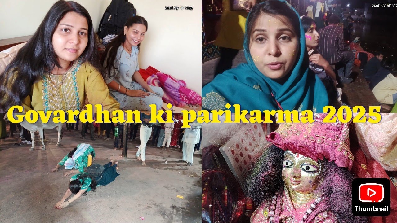 Vrindavan|| Govardhan ki parikarma holi me ||  Vrindavan ki holi 2025 || Dixit fly vlogs