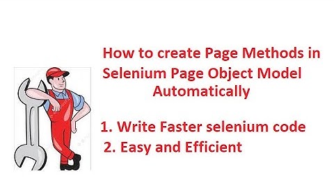 How to generate Page Methods for Locators in Selenium - Page Object Model - IntelliJ Tips and Tricks