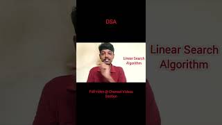 What is Linear Search Algorithm | Tamil | Naveen Kumar #dsa #naveenkumarv