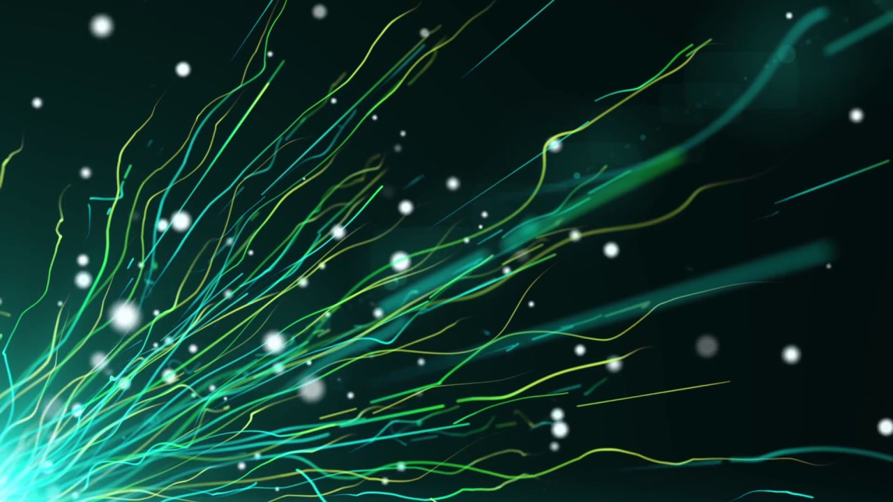 GREEN PARTICLES SHINNING LINES ANIMATED MOTIOM BACKGROUND LOOPS, HD ...