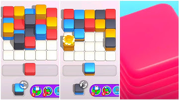 Hexa Stack N Sort Gameplay 6 , Android Games ios Walkthrough Simulator Think Brain Puzzle