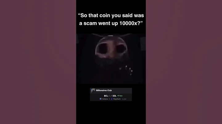 “So that coin you said was a scam went up 10000x” #memes #memecrypto #solana #funny  #cryptomeme