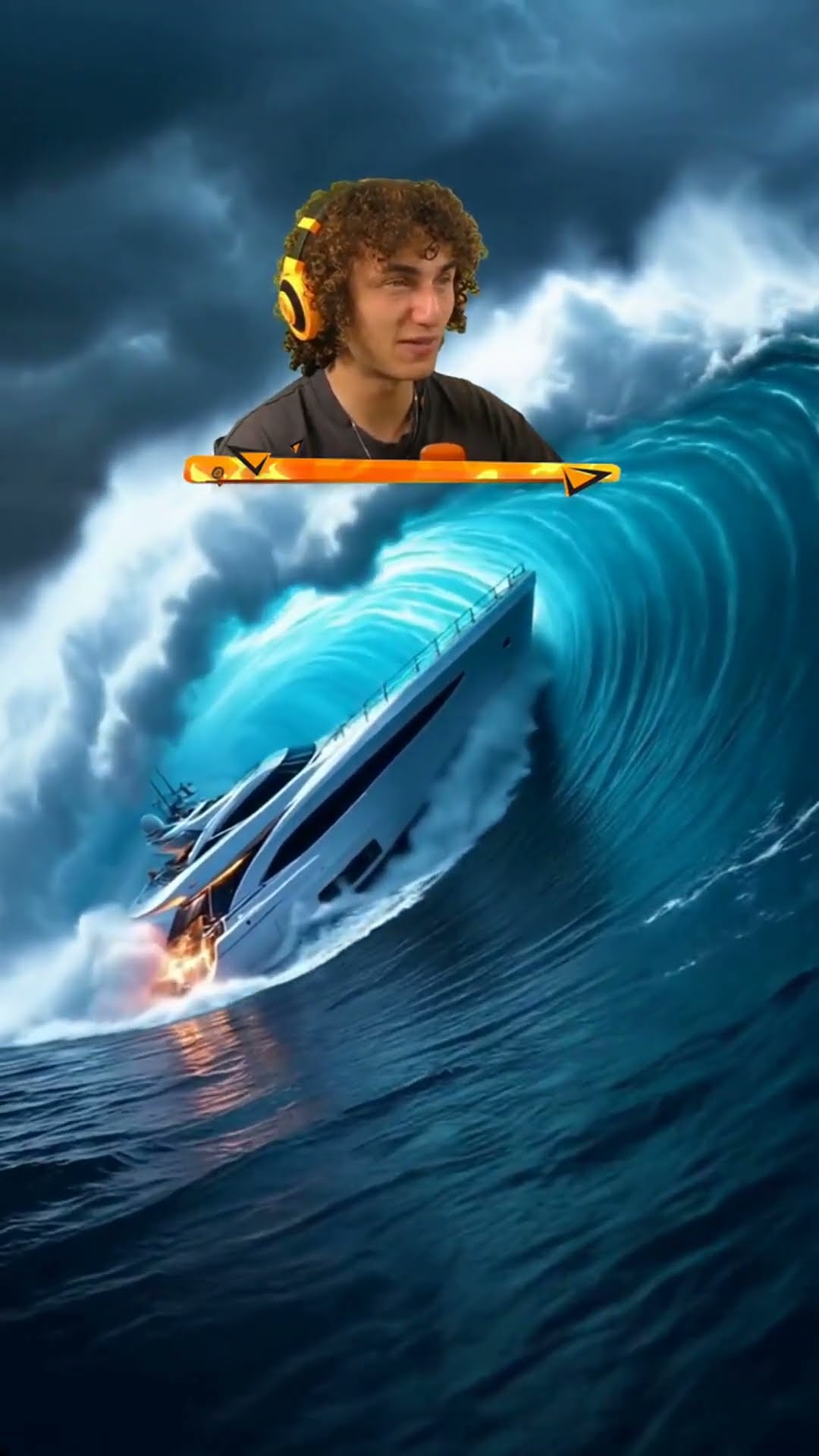 Luxury Yacht vs TSUNAMI Wave!?