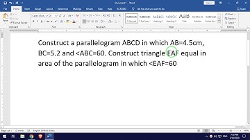 SEE Mathematics: Construction|Type 1 Construction of parallelogram equal in area with given triangle