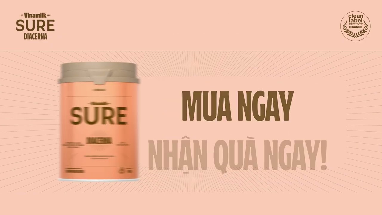 Vinamilk Sure Diacerna - Mua 1 lon cũng có quà