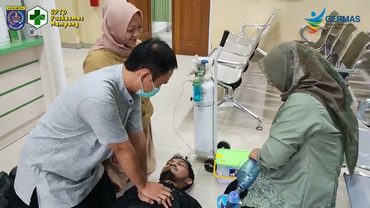 Simulasi Code Blue di UPTD Puskesmas Mampang